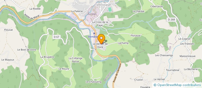 localisation de l'entreprise MADAME AURELIE DUPEYROU  VERTOLAYE