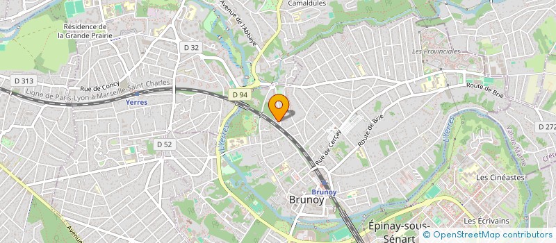 localisation de l'entreprise MADAME AURELIE DUPONT à BRUNOY