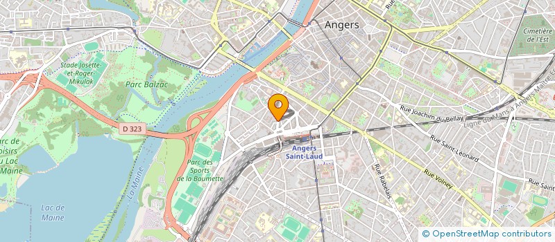 localisation de l'entreprise MADAME AURELIE DUPONT  ANGERS