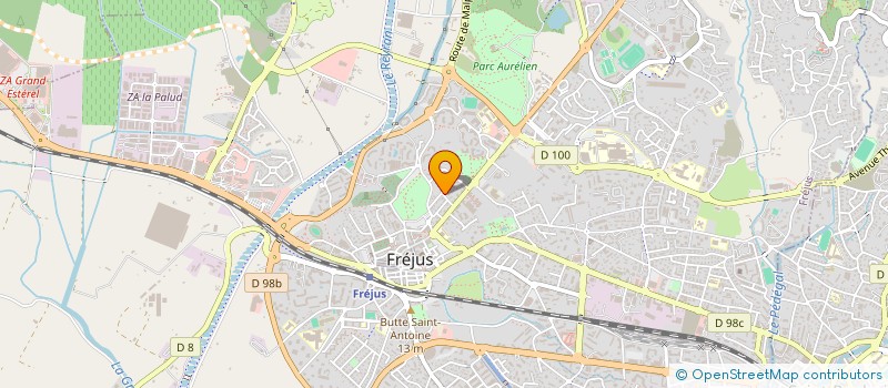 localisation de l'entreprise MADAME AURELIE DUPRE  FREJUS