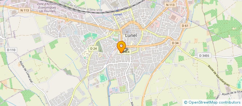 localisation de l'entreprise MADAME AURELIE DUPRE à LUNEL
