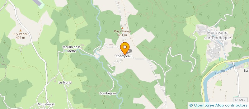 localisation de l'entreprise MADAME AURELIE DUPUY  MONCEAUX-SUR-DORDOGNE