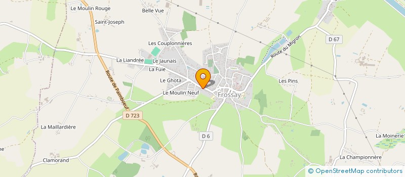 localisation de l'entreprise MADAME AURELIE DURAND  FROSSAY