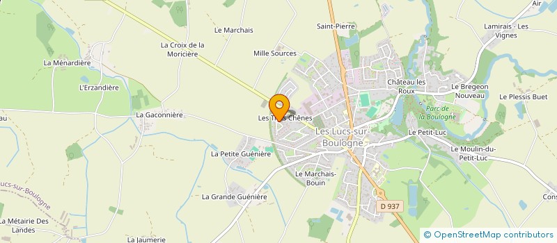 localisation de l'entreprise MADAME AURELIE DURANTEAU  LES LUCS-SUR-BOULOGNE