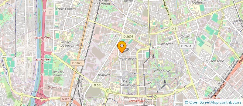 localisation de l'entreprise MADAME AURELIE DUTERTRE  GRENOBLE