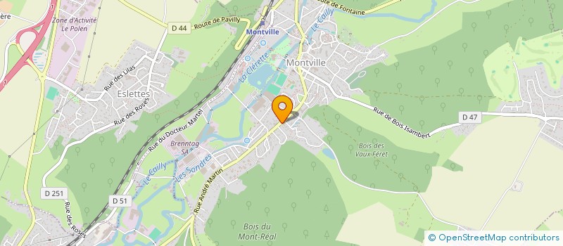 localisation de l'entreprise MADAME AURELIE DUVAL  MONTVILLE