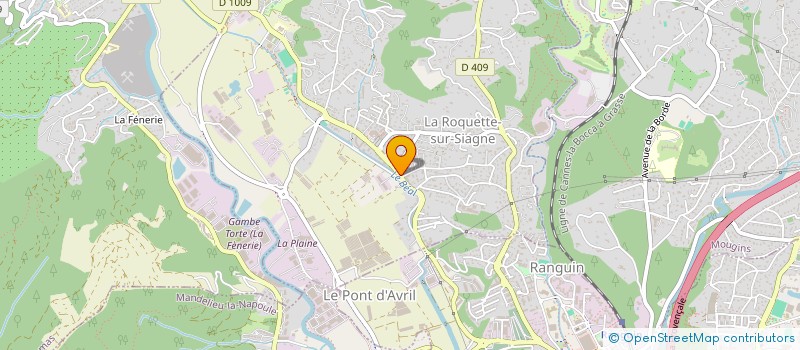 localisation de l'entreprise MADAME AURELIE ECCLI à LA ROQUETTE-SUR-SIAGNE