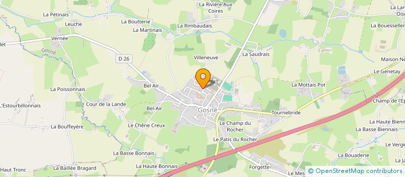 localisation de l'entreprise MADAME AURELIE EL KHERCHI  GOSNE