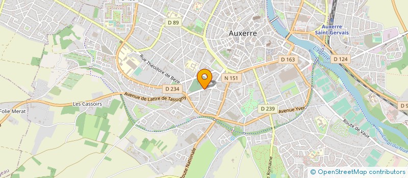 localisation de l'entreprise MADAME AURELIE ELDIN à AUXERRE