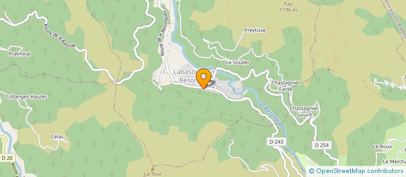 localisation de l'entreprise MADAME AURELIE EMONT à LABASTIDE-SUR-BESORGUES