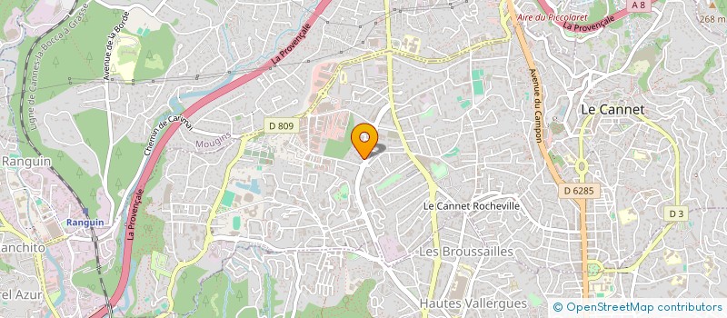 localisation de l'entreprise MADAME AURELIE ERRERA à LE CANNET