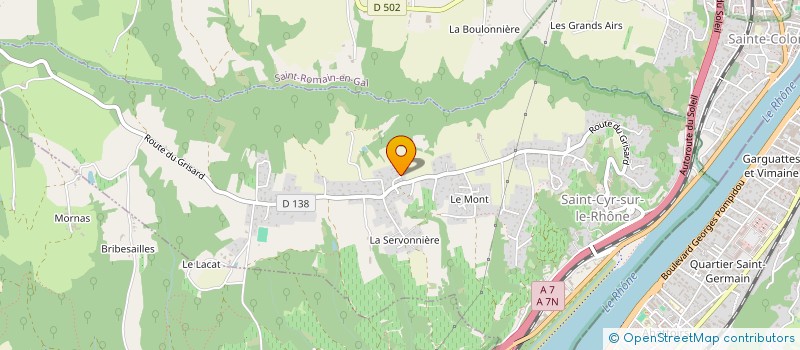 localisation de l'entreprise MADAME AURELIE ESTRAGNAT  SAINT-CYR-SUR-LE-RHONE