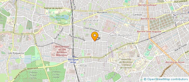 localisation de l'entreprise MADAME AURELIE ETIENNE  MERIGNAC