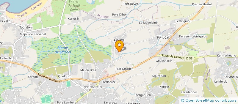 localisation de l'entreprise MADAME AURELIE ETIENNE  PLOUENAN