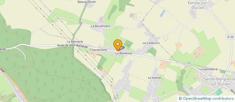 localisation de l'entreprise MADAME AURELIE ETURE à SAINTE-MARGUERITE-SUR-DUCLAIR