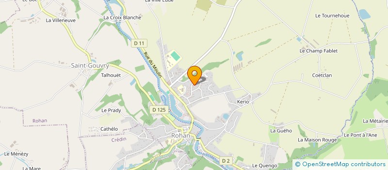 localisation de l'entreprise MADAME AURELIE EVEN  ROHAN