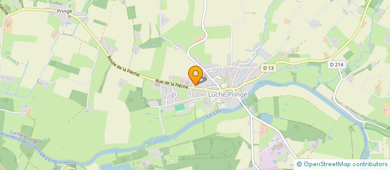 localisation de l'entreprise MADAME AURELIE EVRARD  LUCHE-PRINGE