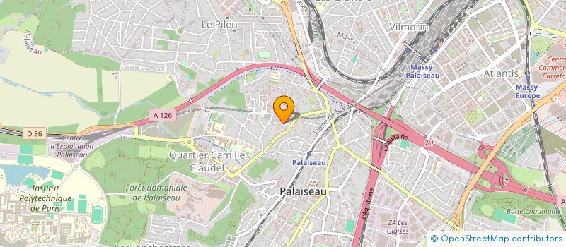 localisation de l'entreprise MADAME AURELIE FABERES  PALAISEAU