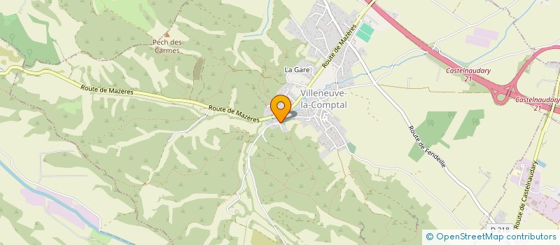 localisation de l'entreprise MADAME AURELIE FABRE  VILLENEUVE-LA-COMPTAL