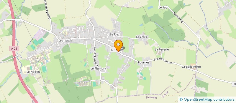 localisation de l'entreprise MADAME AURELIE FAELENS  GENECH