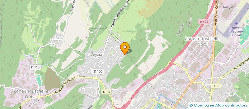 localisation de l'entreprise MADAME AURELIE FAIVRE à OYONNAX