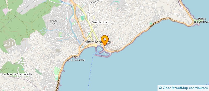 localisation de l'entreprise MADAME AURELIE FAKLER à SAINTE-MAXIME
