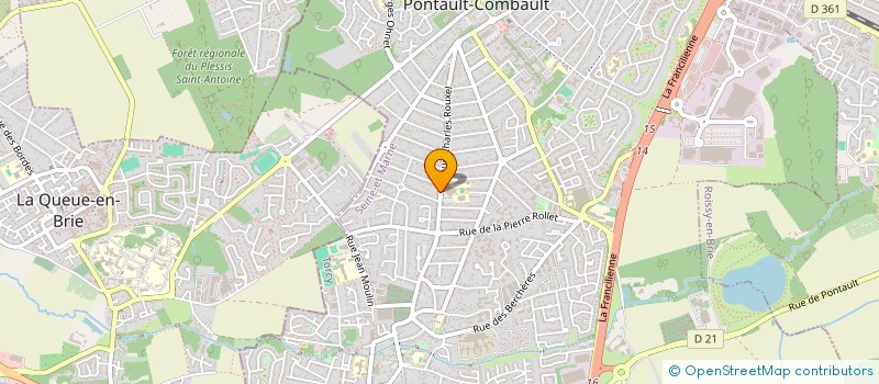 localisation de l'entreprise MADAME AURELIE FAMIN à PONTAULT-COMBAULT