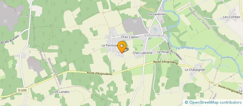 localisation de l'entreprise MADAME AURELIE FARRE à MOULINS-SUR-TARDOIRE