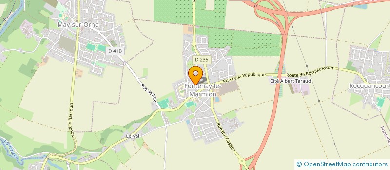 localisation de l'entreprise MADAME AURELIE FAUNY  FONTENAY-LE-MARMION