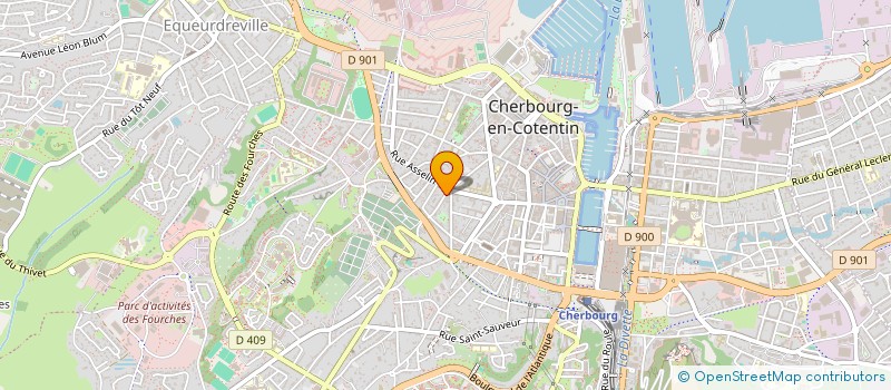 localisation de l'entreprise MADAME AURELIE FAVIER  CHERBOURG-EN-COTENTIN