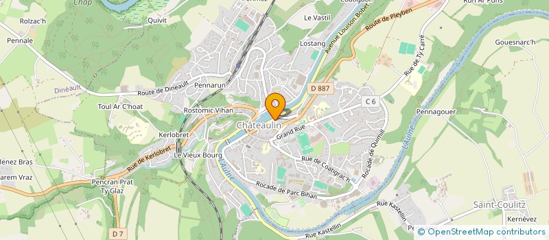 localisation de l'entreprise MADAME AURELIE FAVRE  CHATEAULIN