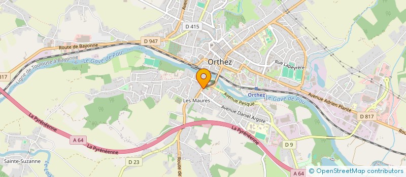 localisation de l'entreprise MADAME AURELIE FAVRE LOULOUM  ORTHEZ