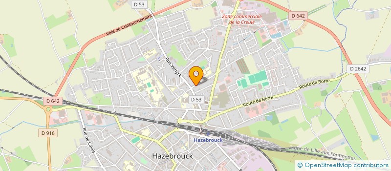 localisation de l'entreprise MADAME AURELIE FAY  HAZEBROUCK