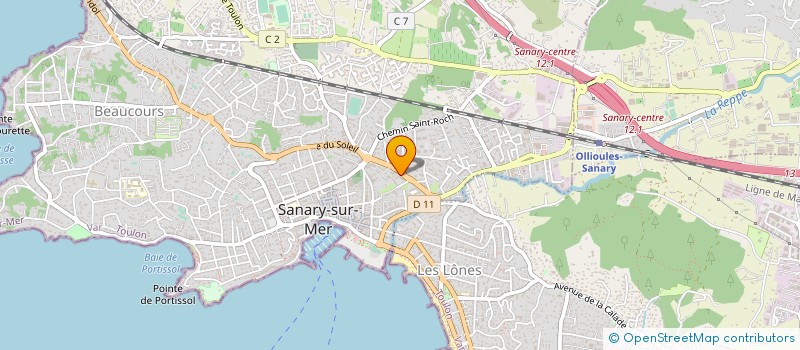 localisation de l'entreprise MADAME AURELIE FAYOLLE  SANARY-SUR-MER
