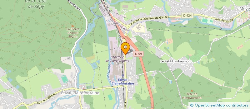 localisation de l'entreprise MADAME AURELIE FERCIOT  BACCARAT