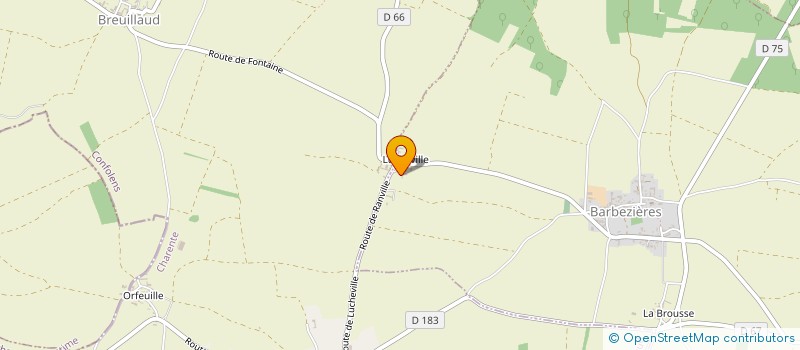 localisation de l'entreprise MADAME AURELIE FERLAND à BARBEZIERES