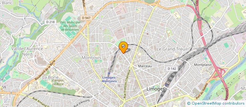 localisation de l'entreprise MADAME AURELIE FERMIGIER à LIMOGES