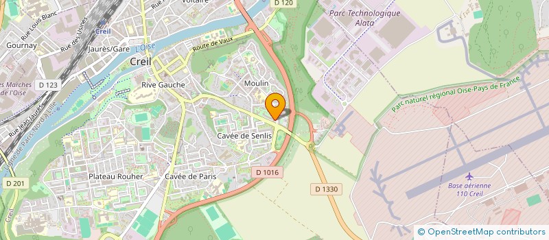 localisation de l'entreprise MADAME AURELIE FERNANDES CARVALHO  CREIL