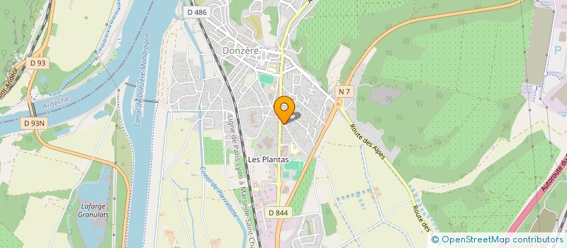 localisation de l'entreprise MADAME AURELIE FERNANDEZ  DONZERE