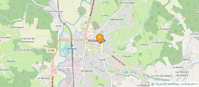 localisation de l'entreprise MADAME AURELIE FERNANDEZ  AMBERT