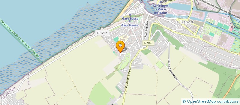 localisation de l'entreprise MADAME AURELIE FILLOUX  LE TREPORT