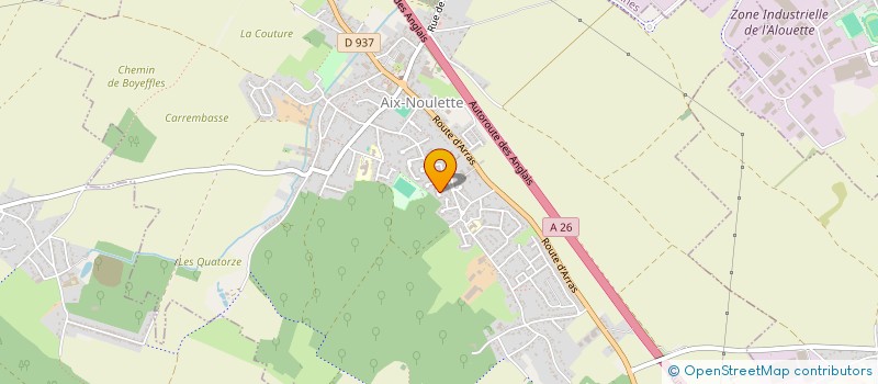 localisation de l'entreprise MADAME AURELIE FLAMENT  AIX-NOULETTE