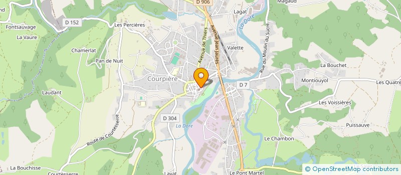 localisation de l'entreprise MADAME AURELIE FLORET à COURPIERE