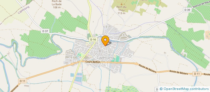 localisation de l'entreprise MADAME AURELIE FONTA  CAPESTANG