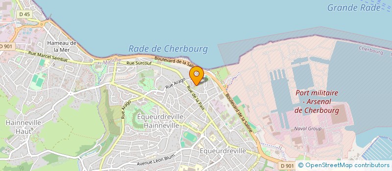 localisation de l'entreprise MADAME AURELIE FONTAINE  CHERBOURG-EN-COTENTIN