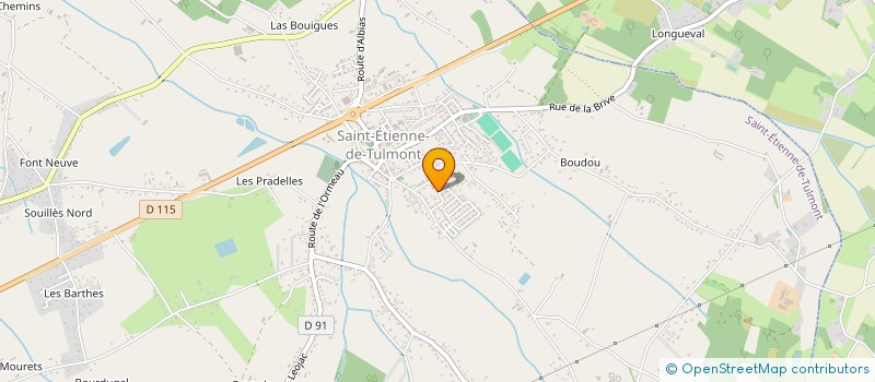 localisation de l'entreprise MADAME AURELIE FORCEVILLE  SAINT-ETIENNE-DE-TULMONT