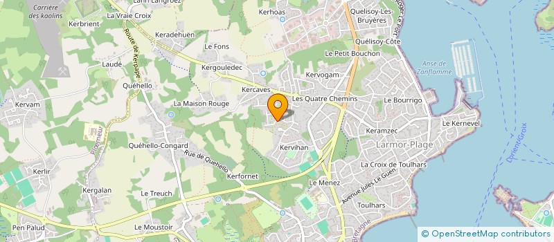 localisation de l'entreprise MADAME AURELIE FORTIER  LARMOR-PLAGE