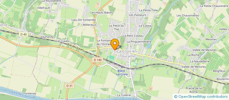 localisation de l'entreprise MADAME AURELIE FORTIN  LA CROIX-EN-TOURAINE