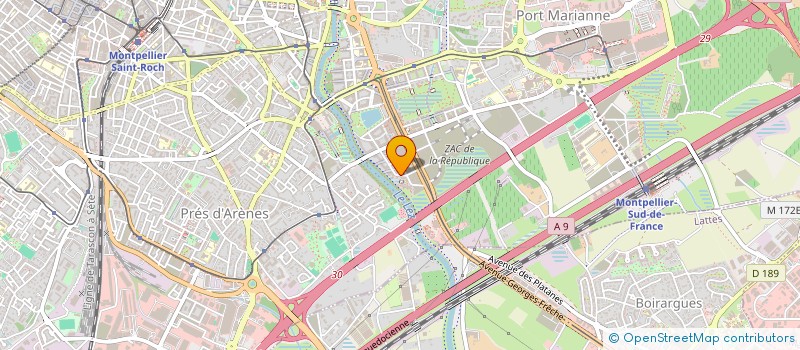 localisation de l'entreprise MADAME AURELIE FOUCARD à MONTPELLIER