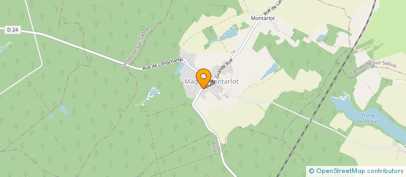 localisation de l'entreprise MADAME AURELIE FOUCAULT  PONCEY-LES-ATHEE